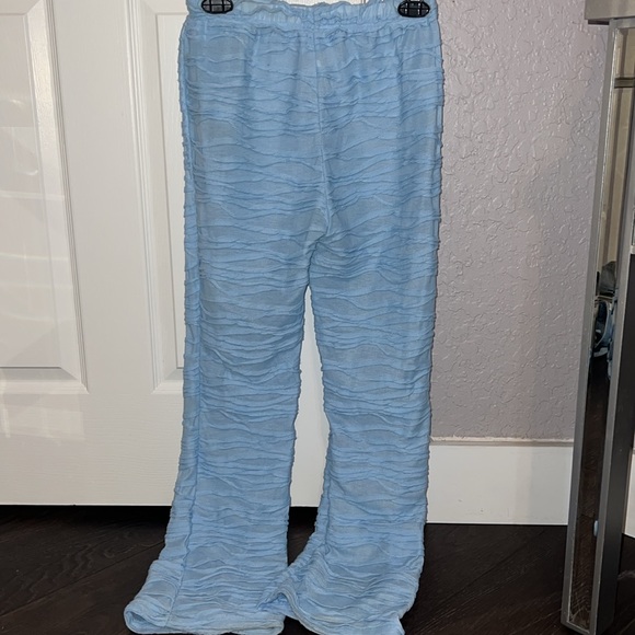 Blue 2 Piece Wide leg & Crop Top Set Size Small - Picture 13 of 15